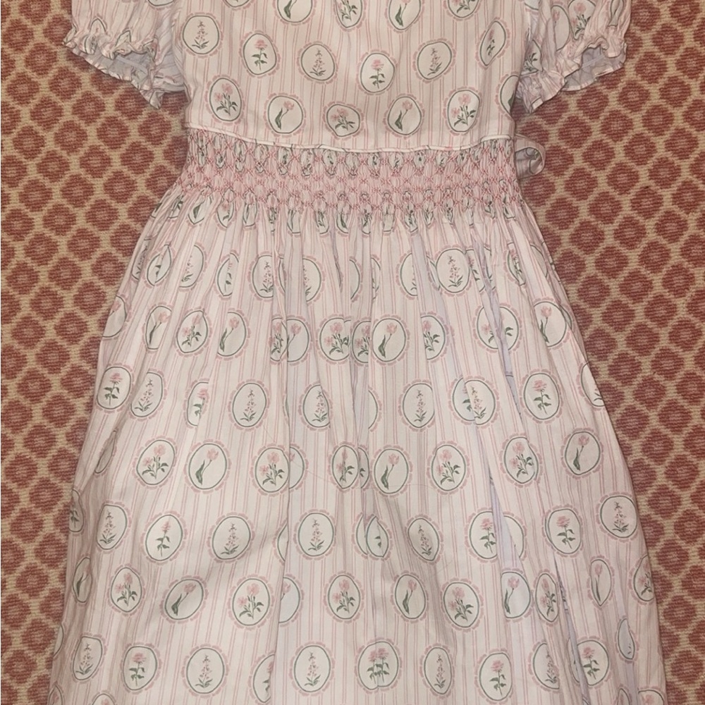 Pink Floral Kids Dress